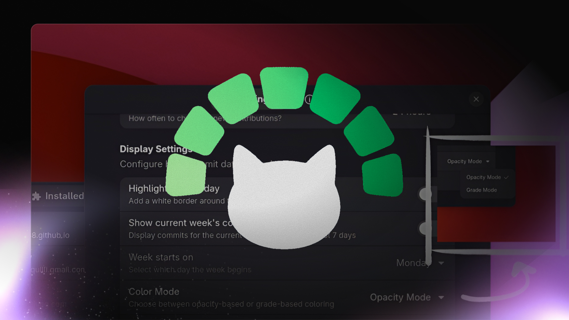 Weekly Commits: Making GitHub Activity Beautiful on Your Desktop